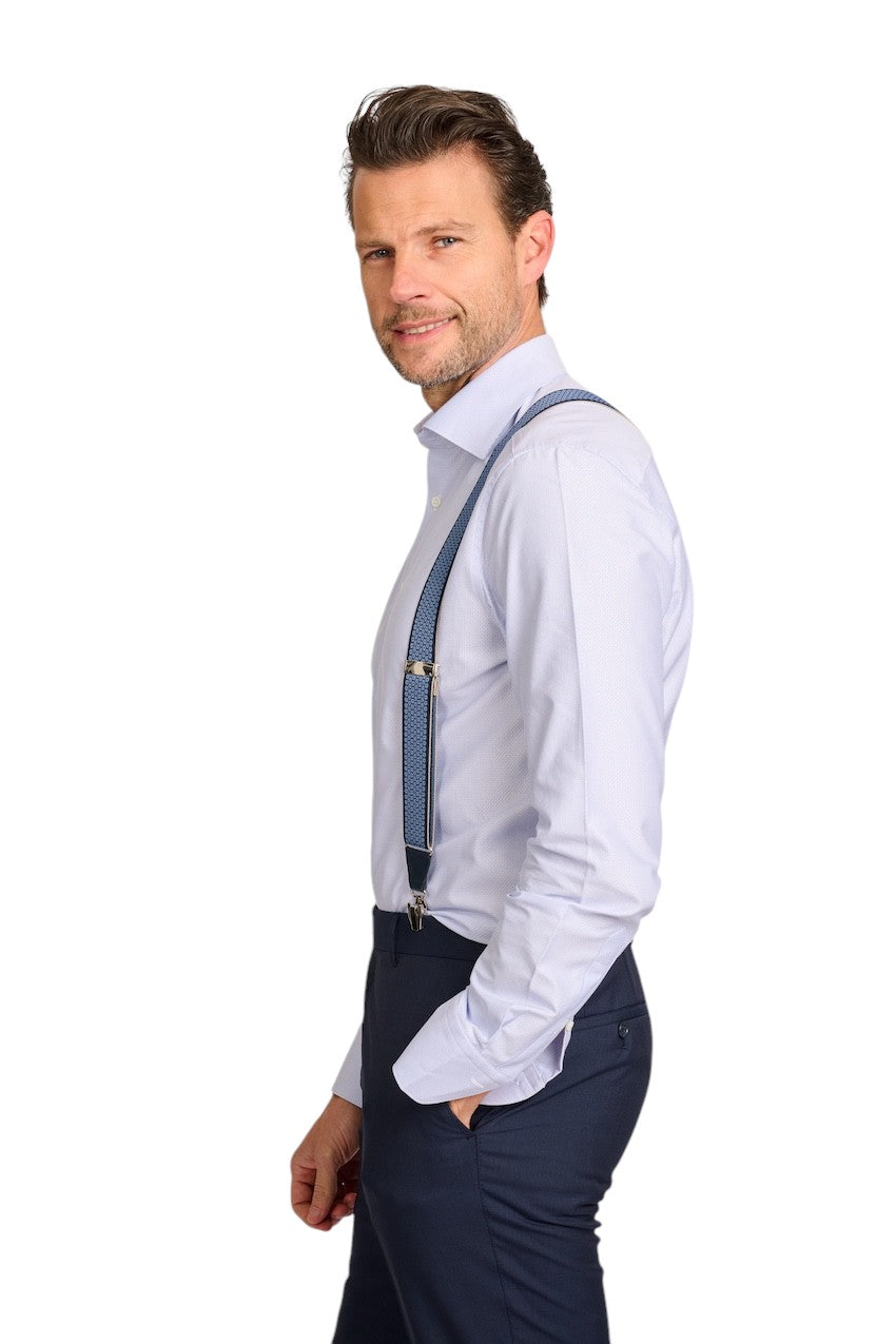Leyva bretellen heren blauw