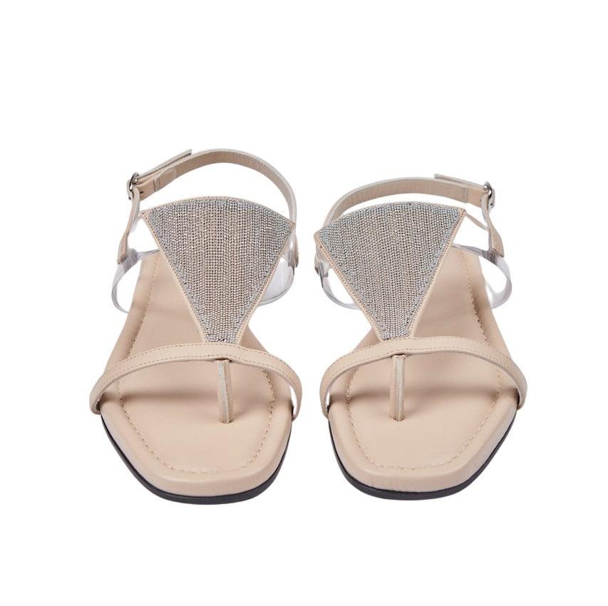 Beige discount sandalen dames