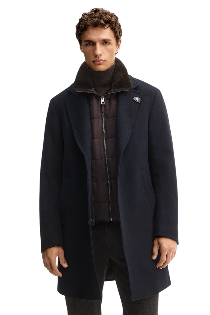 Joop mantel heren donker blauw Morris-F 30104924/00401