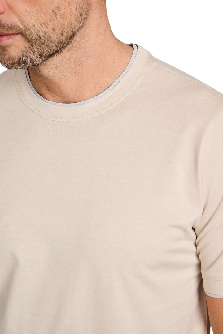 Gran Sasso Men t-shirt heren beige 60123/73710/008