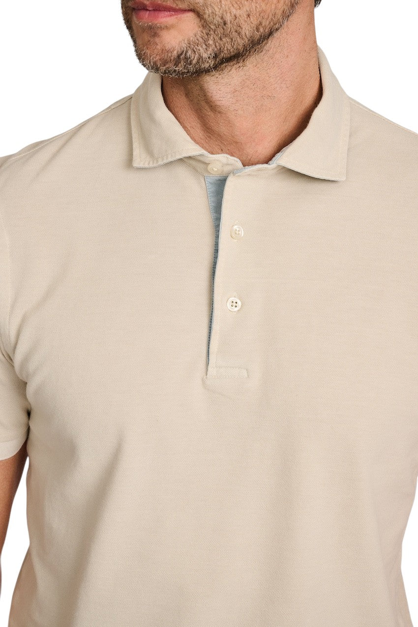 Gran Sasso Men polo shirt heren beige 60187/79048/011