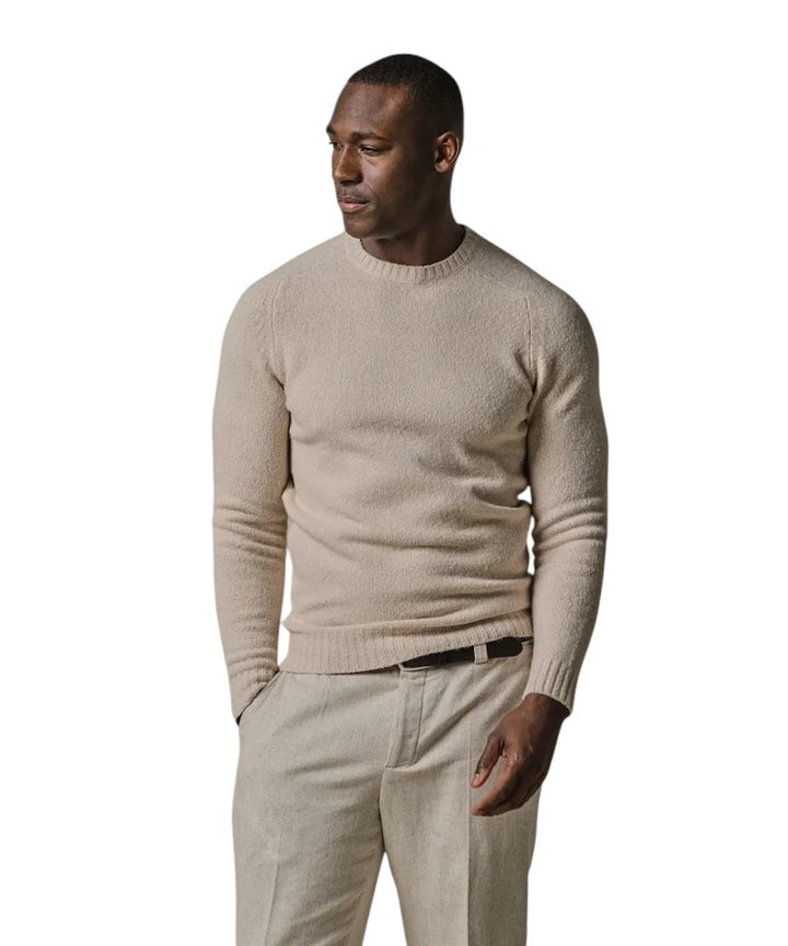 profuomo-pull-trui-ronde-hals-heren-zand
