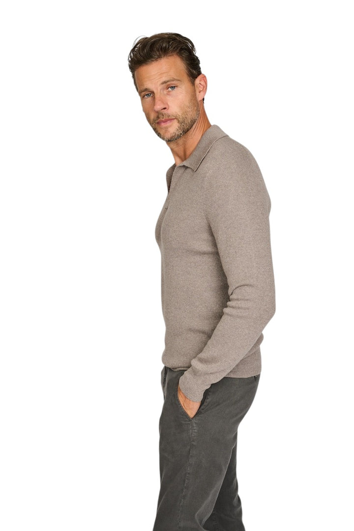 Gran Sasso Men pull trui heren taupe 57120/14263 140