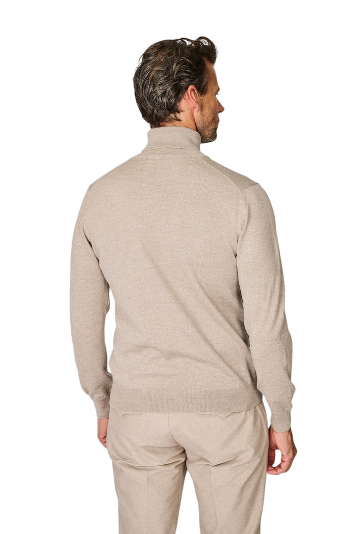 Gran Sasso Men pull trui rolkraag heren beige 55157/14290 018
