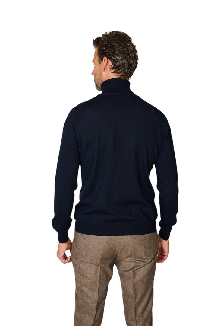 Gran Sasso Men pull trui rolkraag heren marine 55157/14290 598