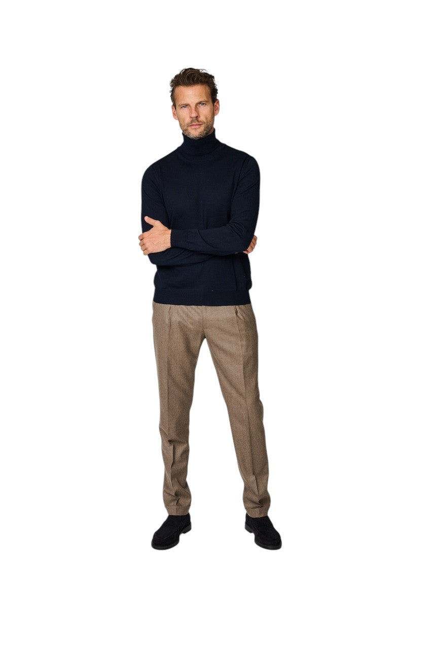 Gran Sasso Men pull trui rolkraag heren marine 55157/14290 598