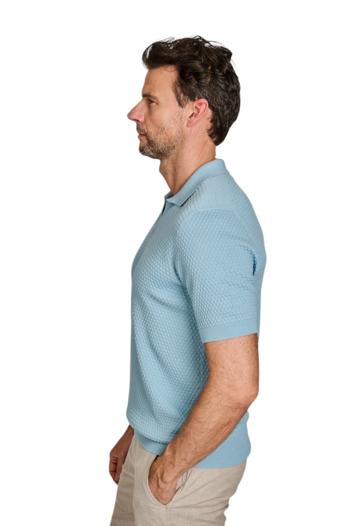 Gran Sasso Men polo shirt korte mouwen heren turquoise 58186/18162 532
