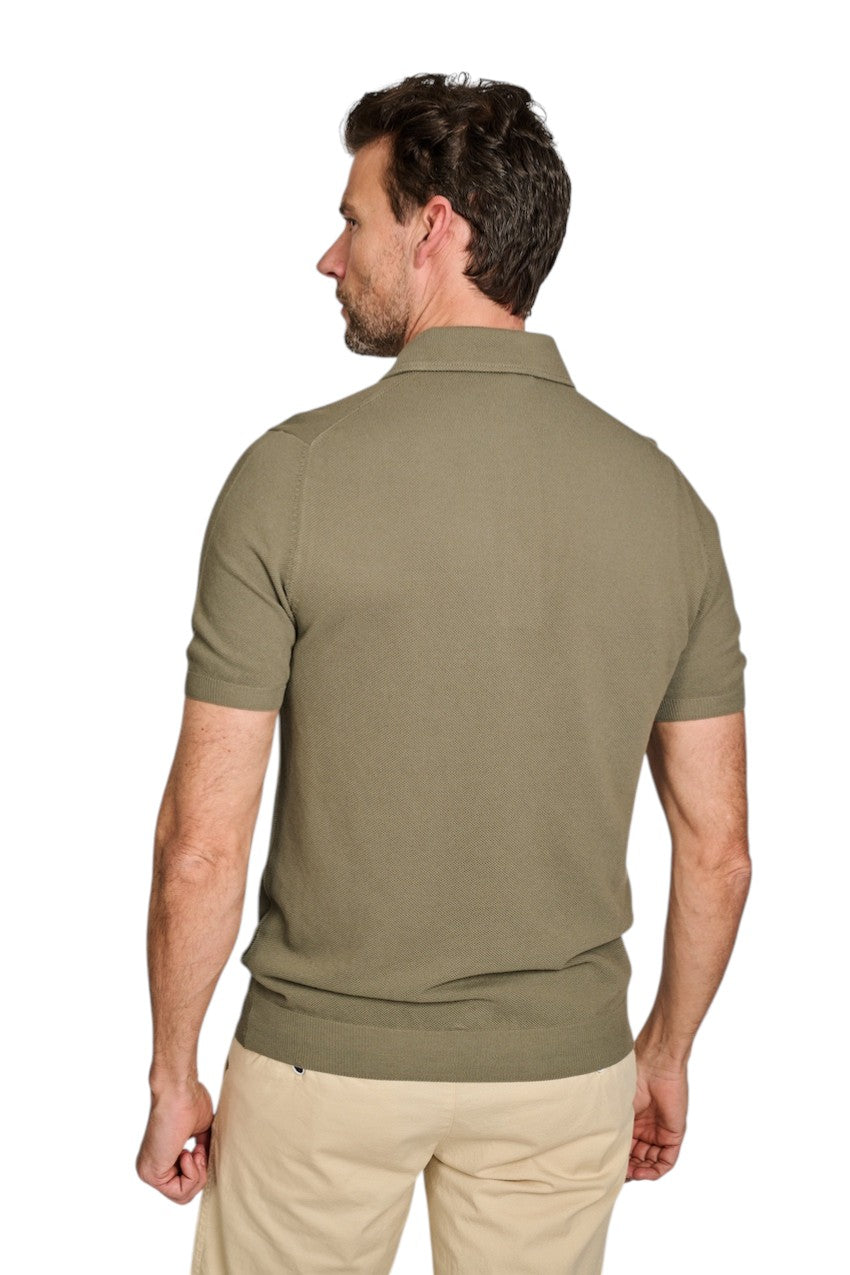 Gran Sasso Männer Poloshirt kurze Ärmel Herren khaki 57114/20678 481