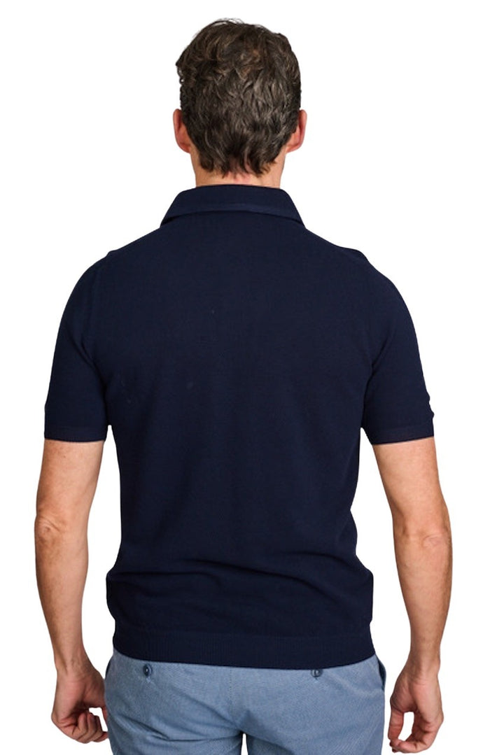 Gran Sasso Men polo shirt heren donker blauw 57114/20678 578