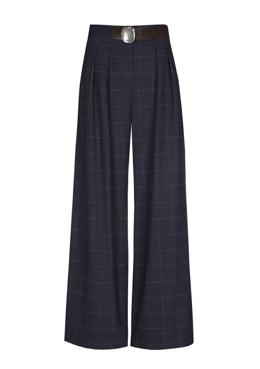 Caroline Biss broek dames blauw 4590/21