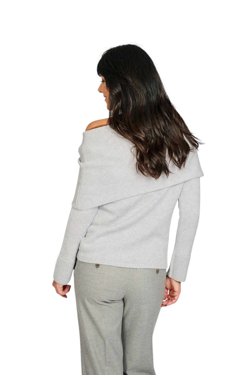 Gran Sasso Women pull trui rolkraag dames grijs 23213/23813 060