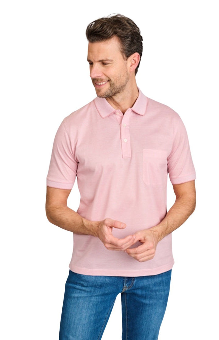 Gran Sasso Men polo shirt korte mouwen heren roze 60126/72768/243