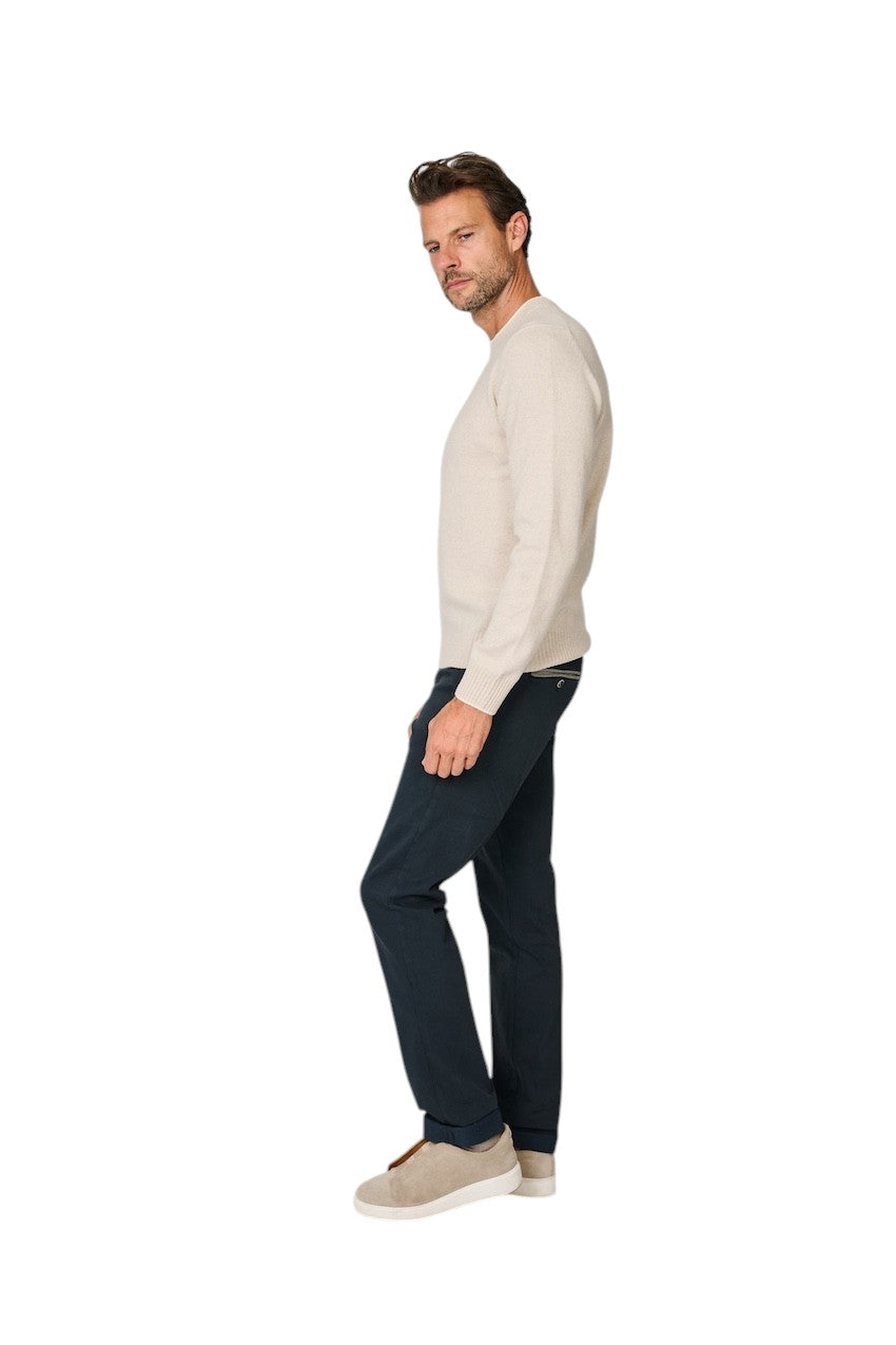 Gran Sasso Men pull trui ronde hals heren beige 23131/25011 054