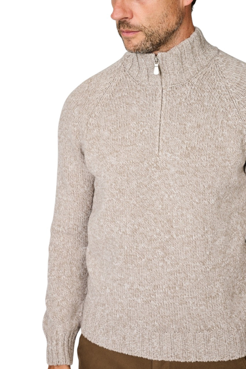 Gran Sasso Men pull trui heren taupe 10194/25713 970