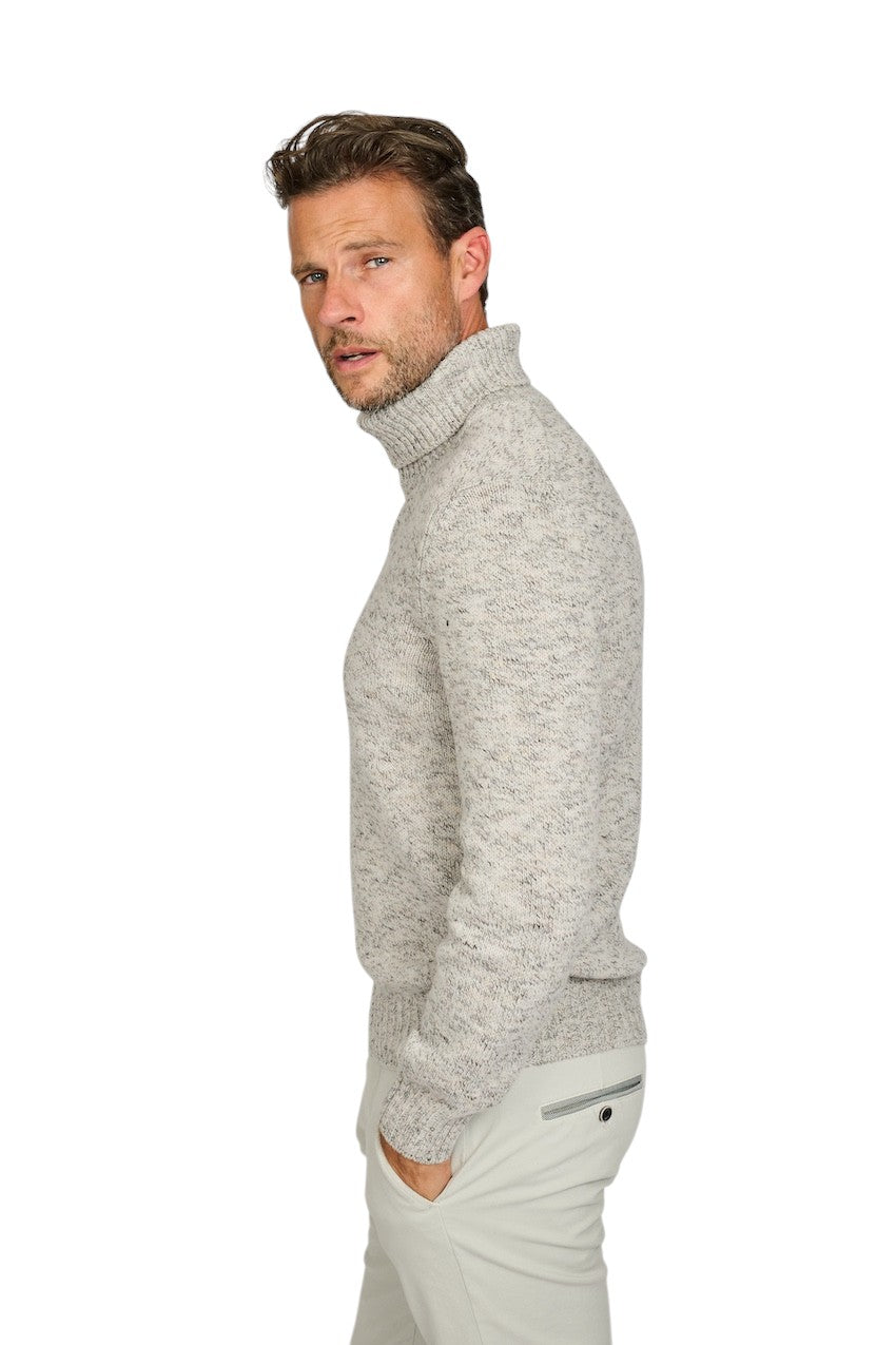Gran Sasso Men pull trui rolkraag heren grijs 13170/25802 060