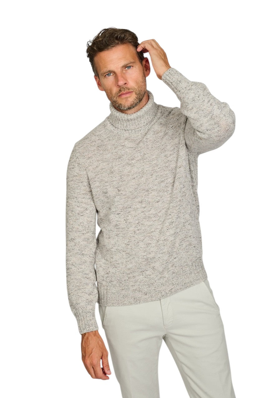 Gran Sasso Men pull trui rolkraag heren grijs 13170/25802 060