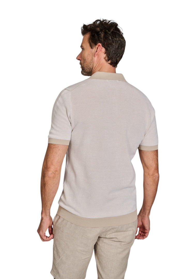 Gran Sasso Men polo shirt korte mouwen heren beige 57155/26901 010