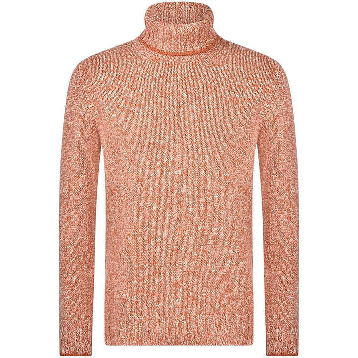 gran-sasso-herre-pull-trøje-rulle hals-rustfarvet