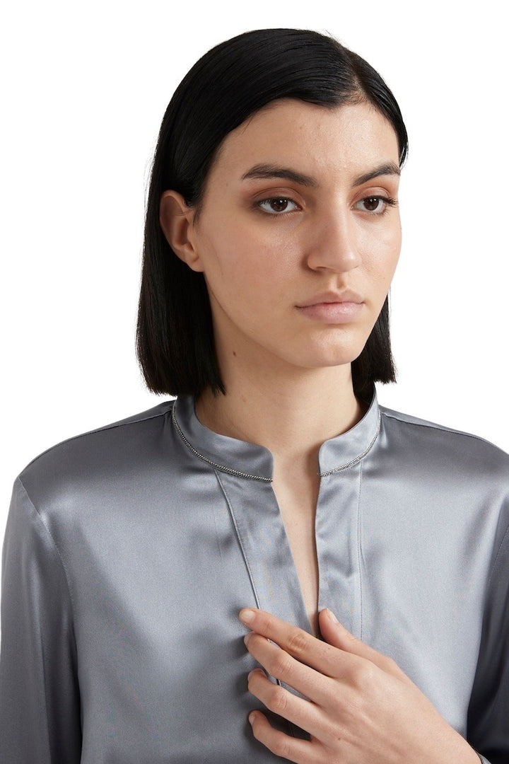 Peserico blouse ladies gray