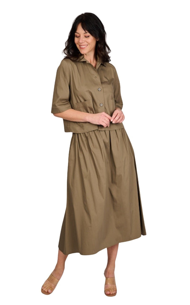 Gran Sasso Women lange rok dames khaki 74273/54307/480