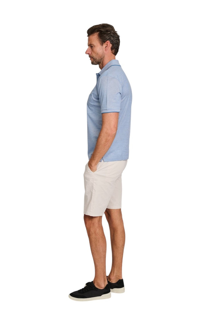 Gran Sasso Men polo shirt heren licht blauw 60126/72768/560