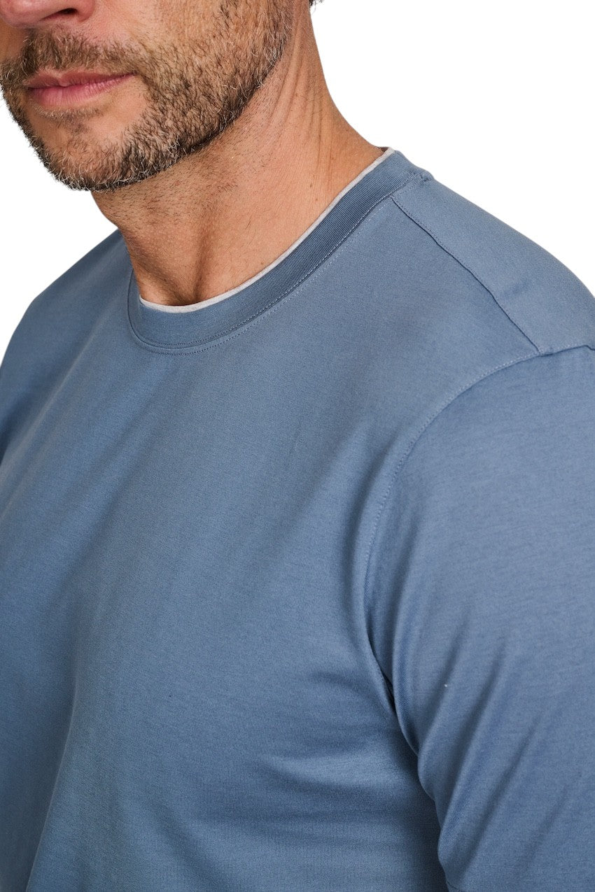 Gran Sasso Men t-shirt heren petrol 60123/73710/567