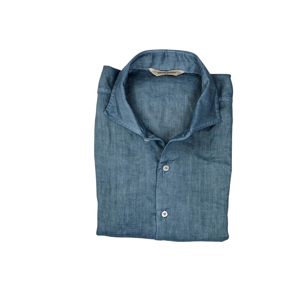 gran-sasso-men-hemd-lange-mouwen-heren-petrol