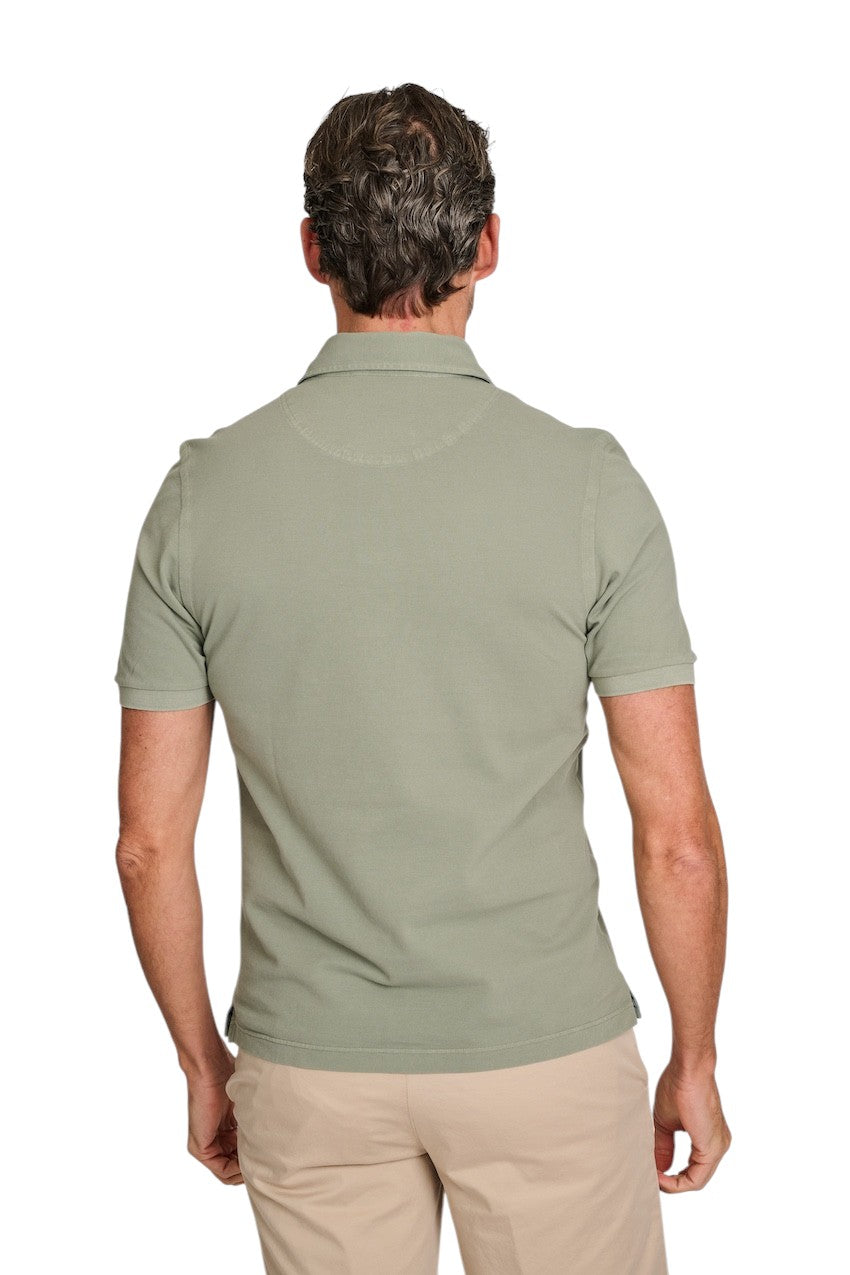 Gran Sasso Men polo shirt heren groen 60187/79048 466