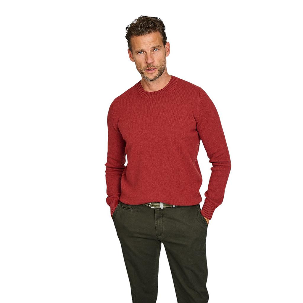 gran-sasso-men-pull-trui-ronde-hals-heren-donker-rood