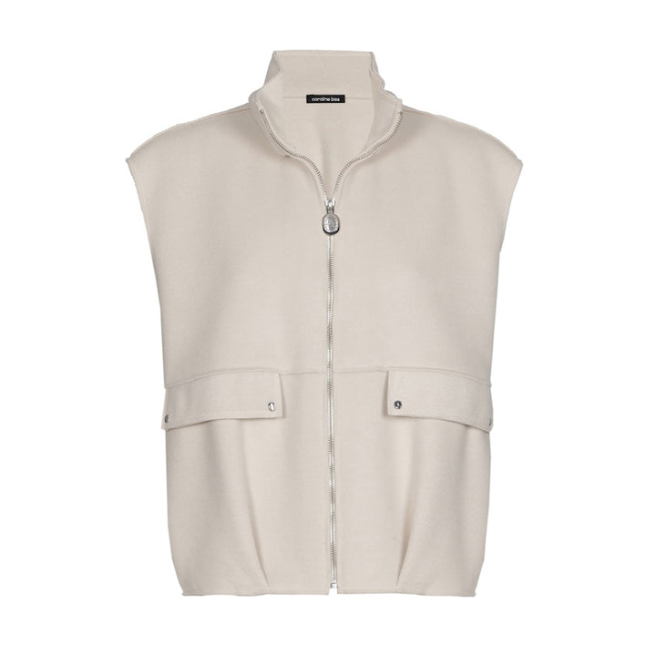 Caroline Biss bodywarmer dames ecru 4823/93