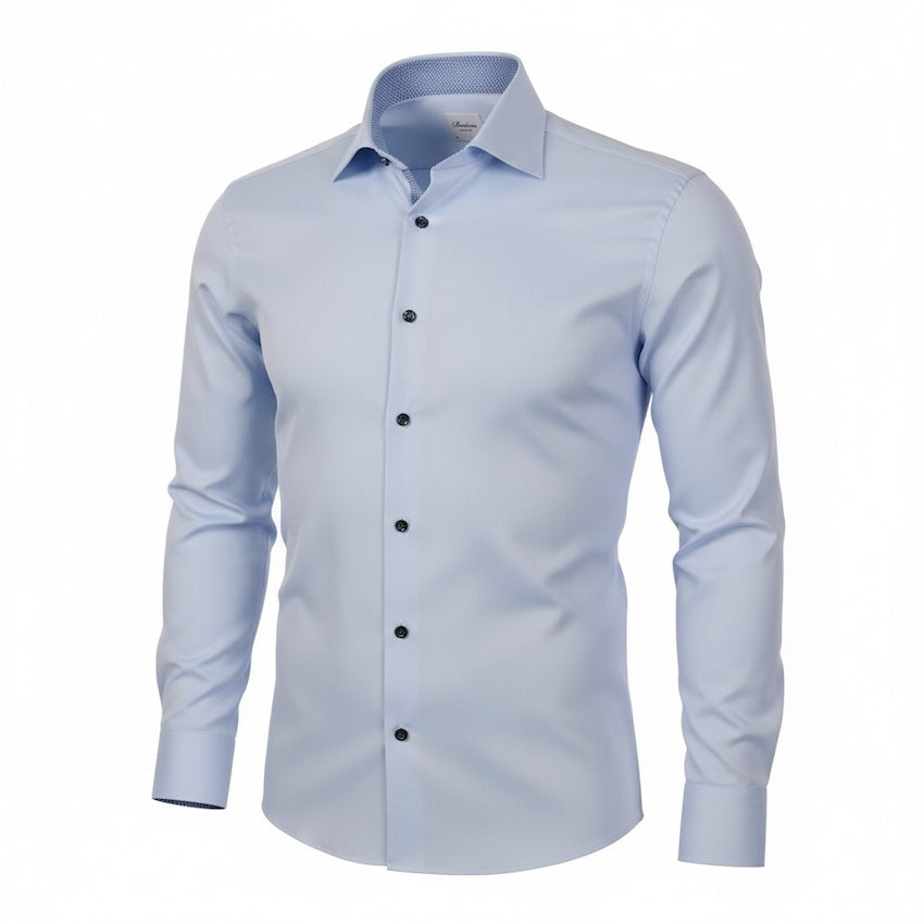 Stenstroms Men shirt long sleeves men's light blue Regular