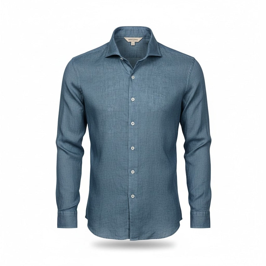 Gran Sasso Mænd skjorte lange ærmer benzin til mænd