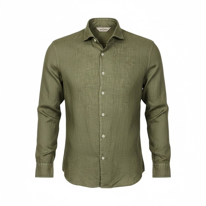 Gran Sasso Men hemd lange mouwen heren khaki