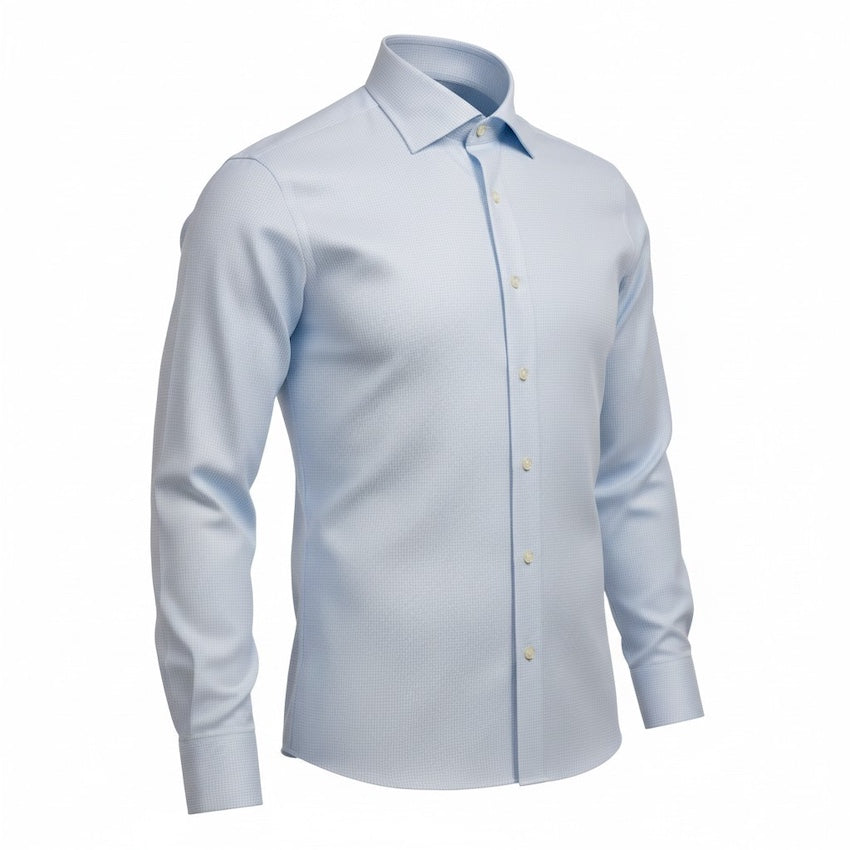 Stenstroms Uomini camicia {{55514} uomo blu chiaro Regular
