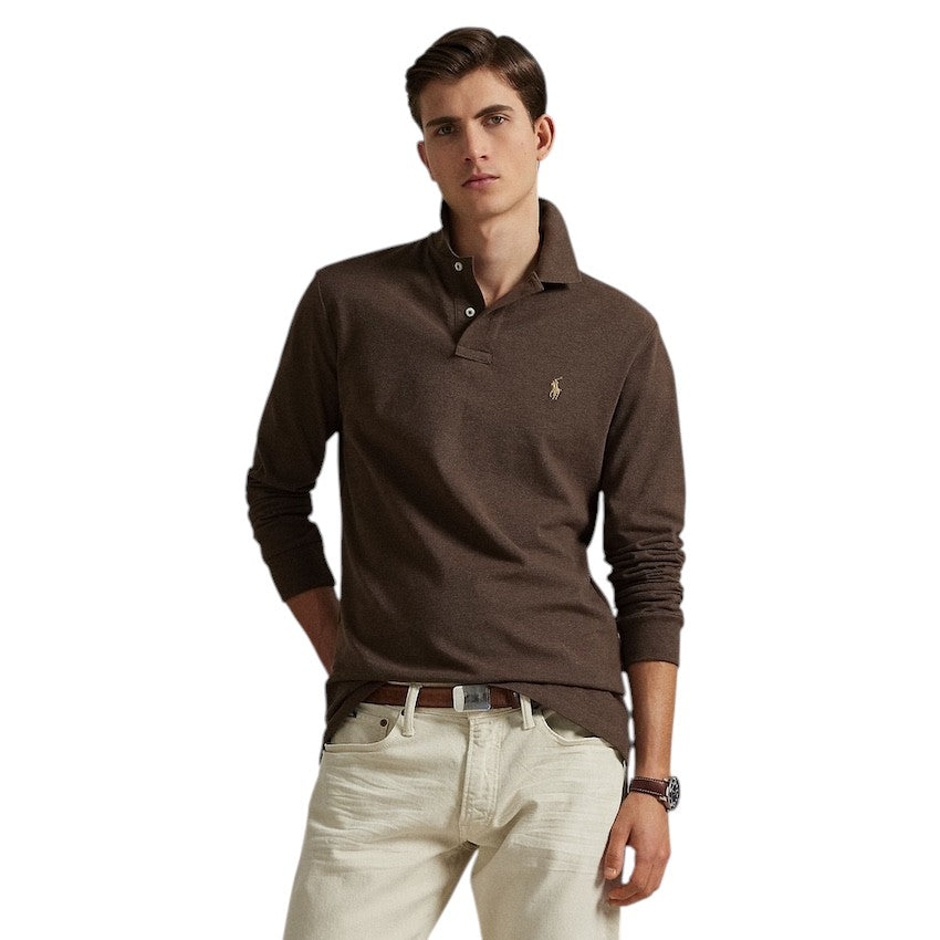 polo-ralph-lauren-men-polo-shirt-lange-mouwen-heren-bruin-custom-slim-fit