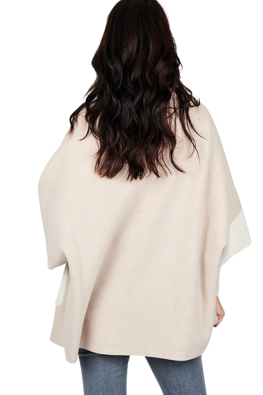 Anneclaire cape dames beige