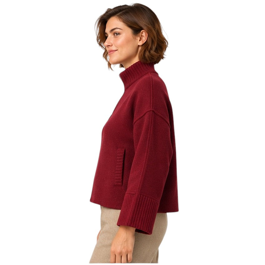Anneclaire gilet dames bordeaux D1825 607 658
