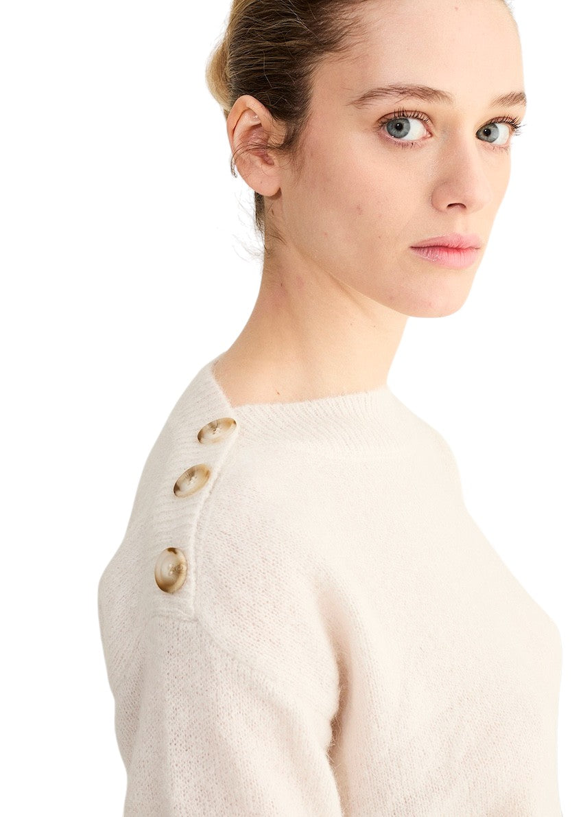 Anneclaire pull trui dames ecru D1203 014 003