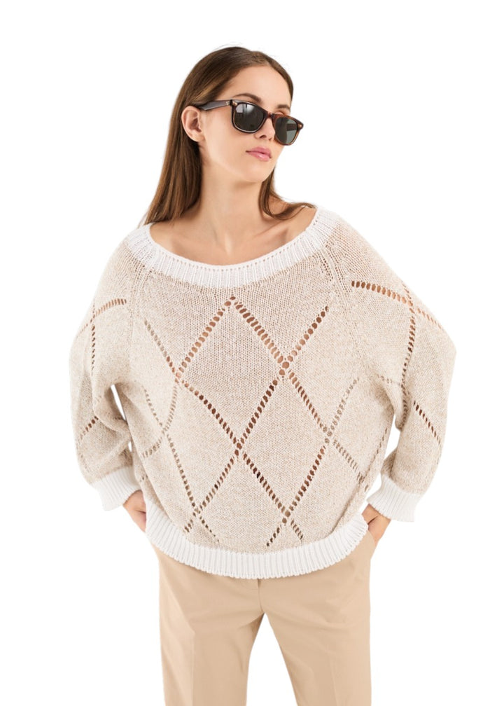 Anneclaire pull trui dames ecru D1651 1764 580