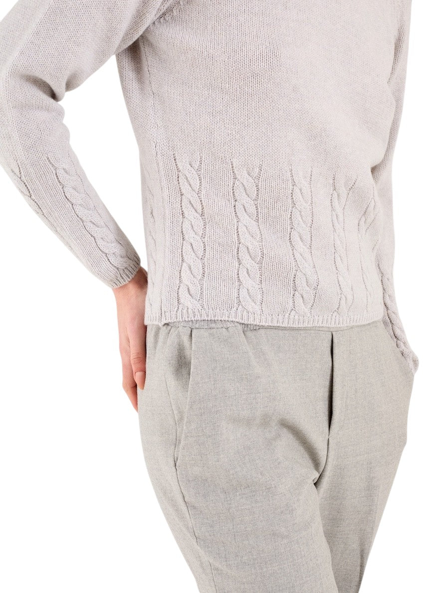 Anneclaire pull trui dames licht grijs D1850 857 265