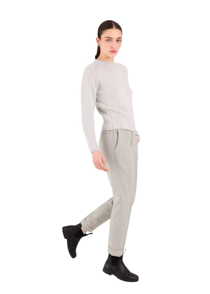 Anneclaire pull trui dames licht grijs D1850 857 265