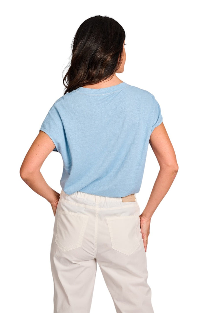 Anneclaire t-shirt korte mouwen dames ciel D1135 475 169