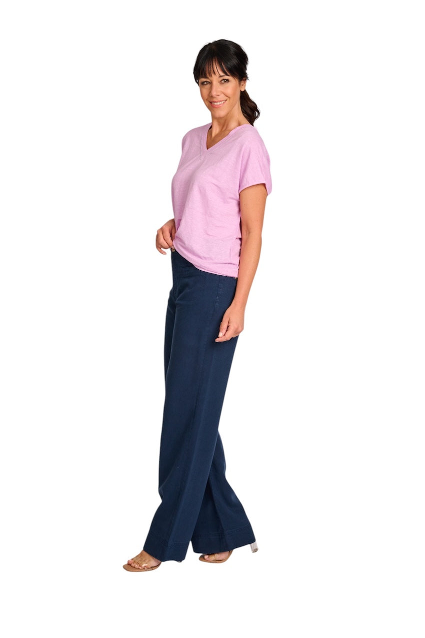 Anneclaire t-shirt korte mouwen dames lila D1135 475 262