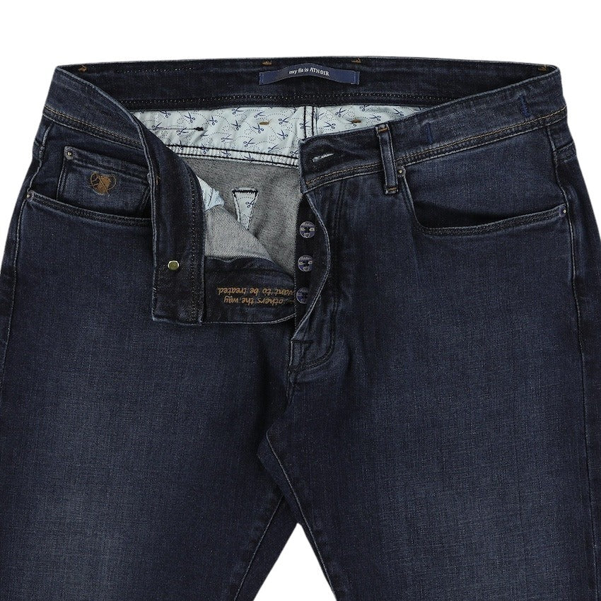 Atelier Noterman jeans heren donker blauw