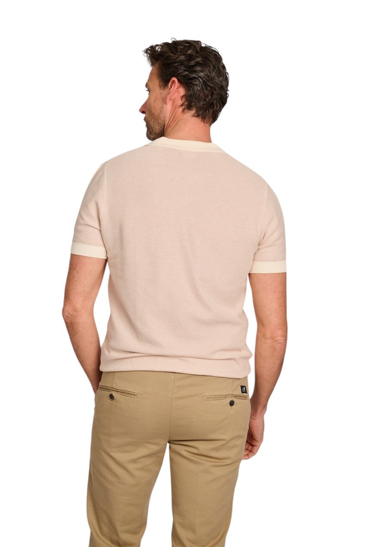 Blue Industry polo shirt korte mouwen heren zand KBIS25-M32