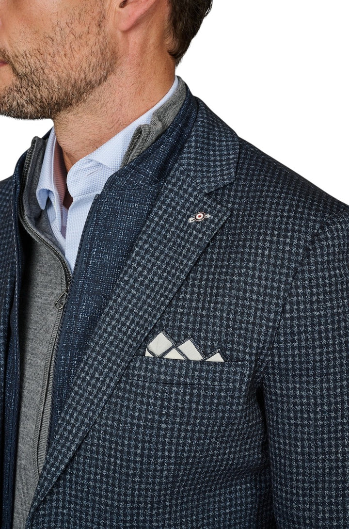 Blue Industry vest men navy