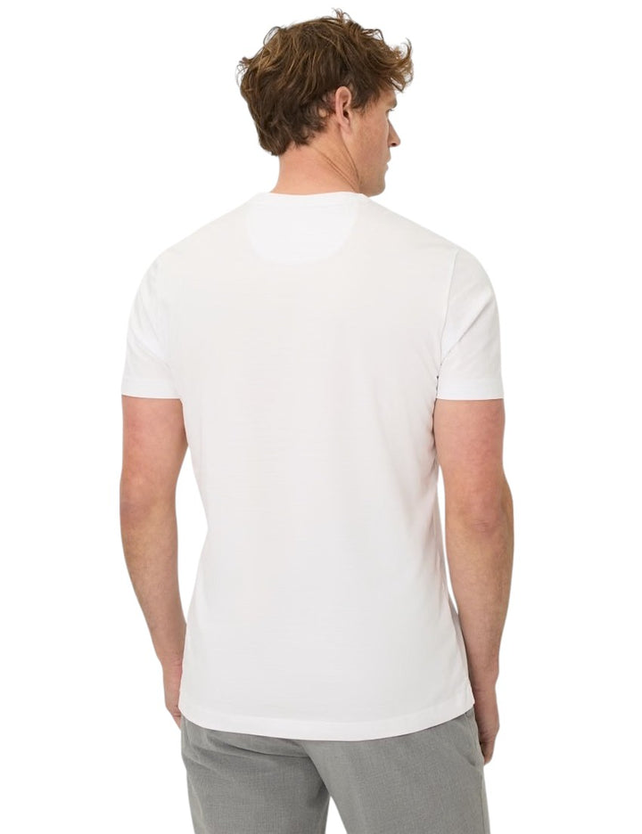 Brax Hommes t-shirt manches courtes Ted blanc pour hommes