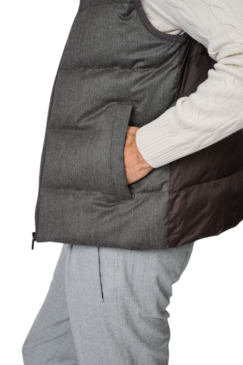 Cc Collection Corneliani bodywarmer heren bruin