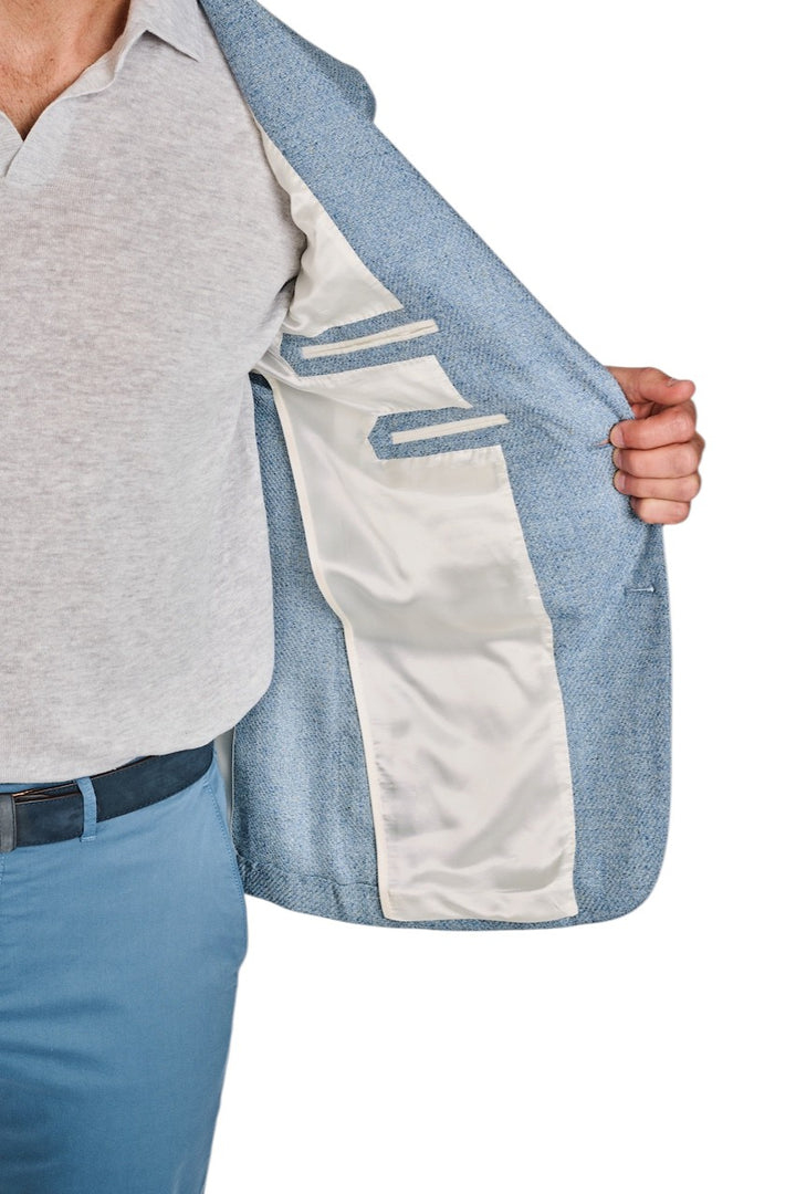 Cc Collection Corneliani vest heren licht blauw 27XZ23-2766901-009