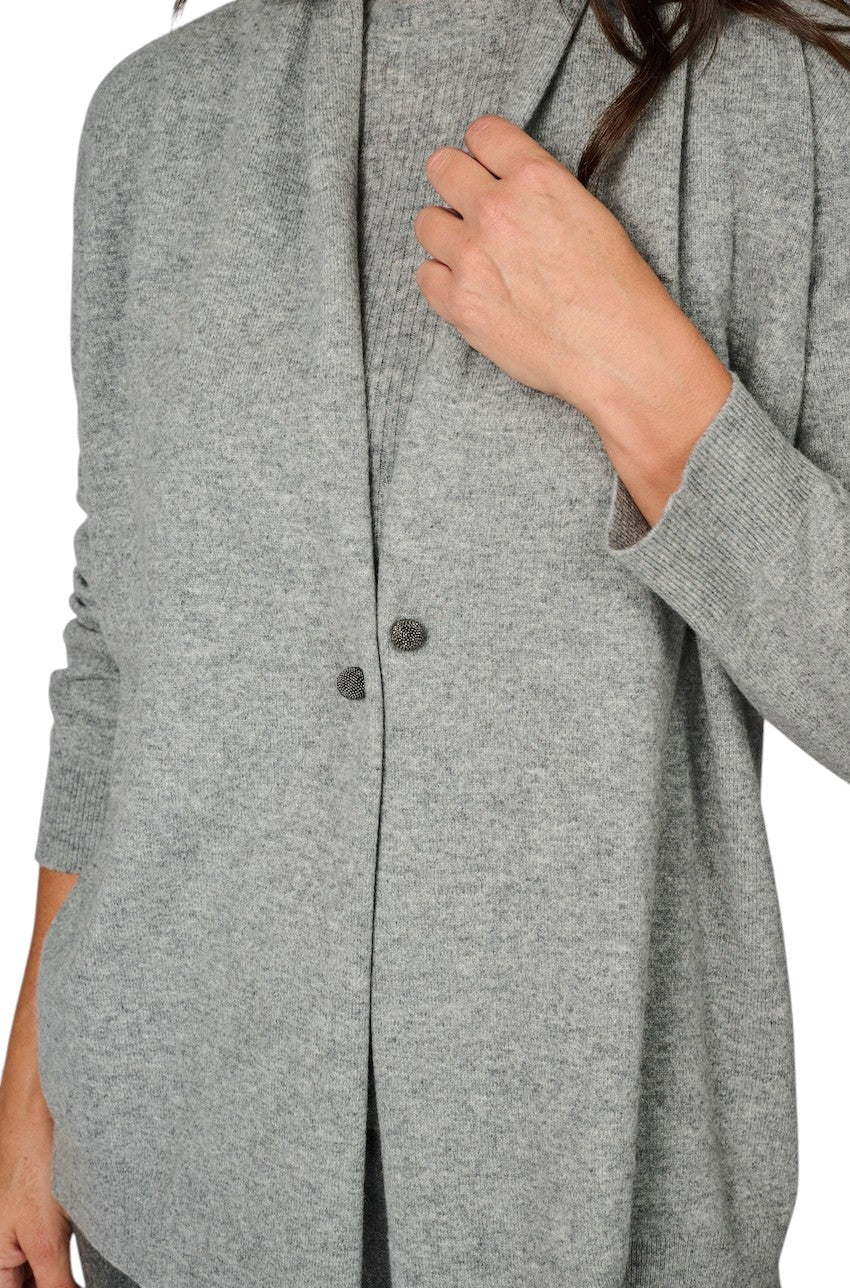 Fabiana Filippi gilet dames grijs